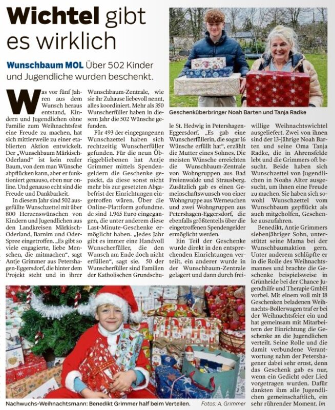 Wunschbaum Aktion Antje Grimmer